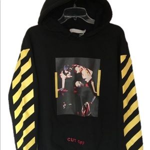 Off White Cut Off Hoodie